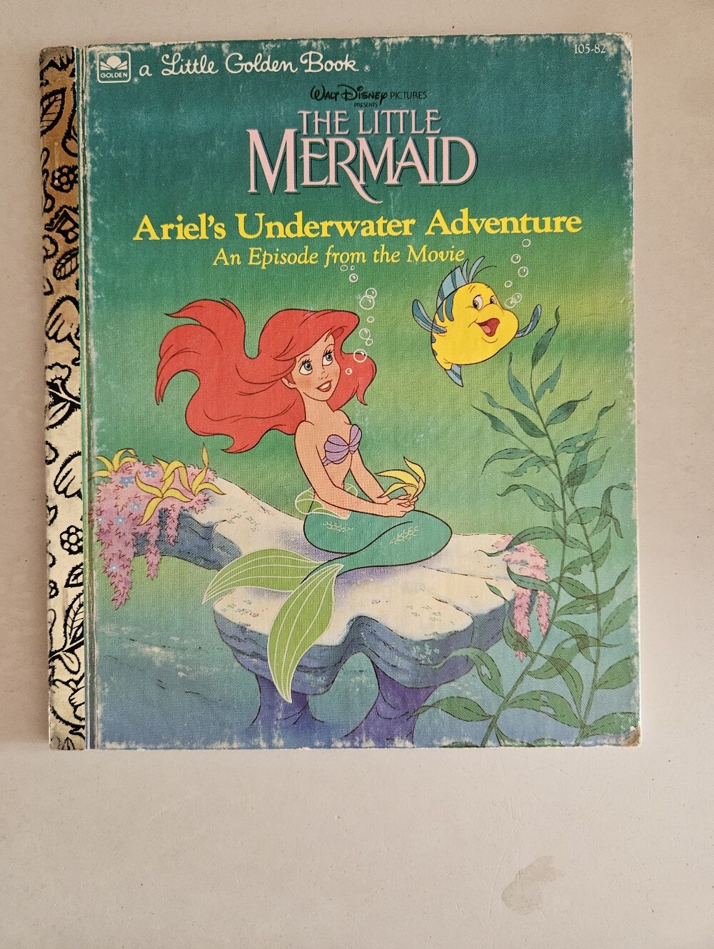 💙2/20 1989 The Little Mermaid Ariel's Underwater Adventure Golden Book